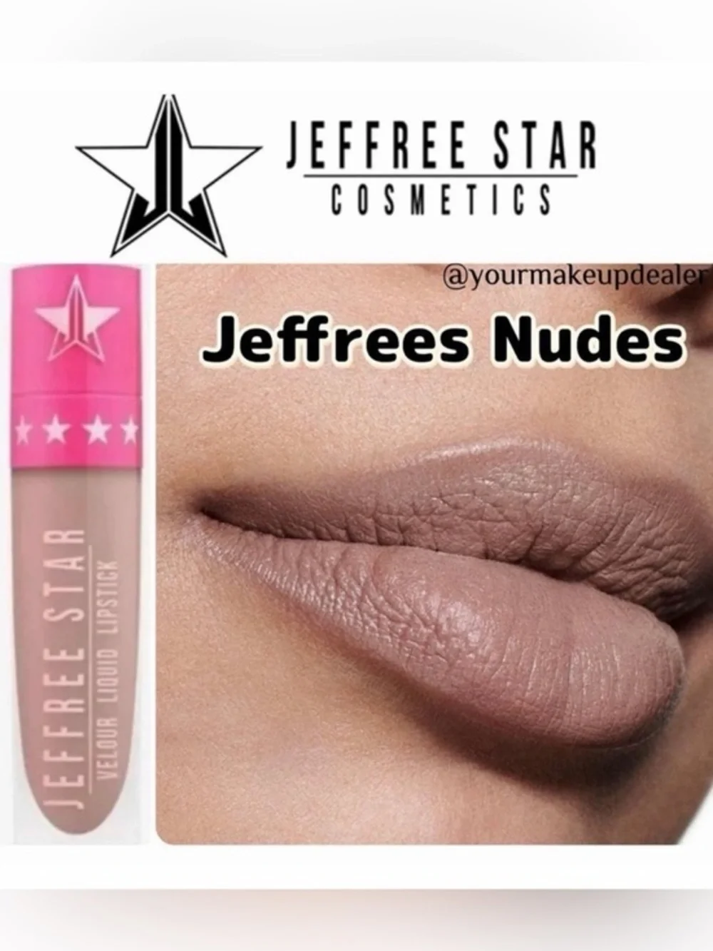 Jeffree ⭐️ JEFFREE’S NUDES Velour Liquid Lipstick — Nude Taupe